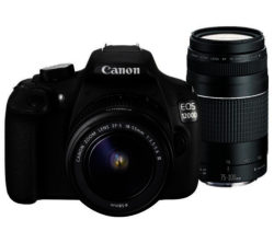 Canon EOS 1200D DSLR Camera with 18-55 mm  75-300 mm Telephoto Zoom Lens